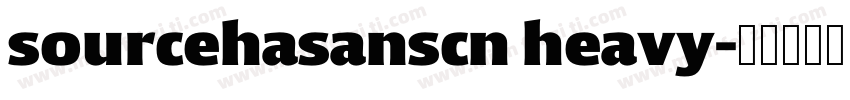 sourcehasanscn heavy字体转换